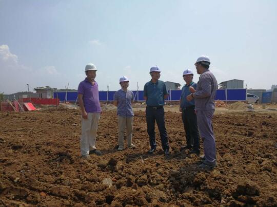 集团公司领导到车城高中压调压站EPC总承包项目工地检查指导工作