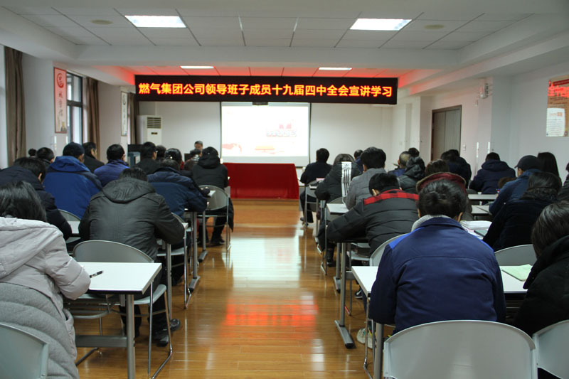 武燃设计院组织召开十九届四中全会精神宣讲会