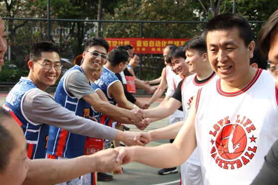 武燃设计院与蓝焰自动化公司举行篮球友谊赛