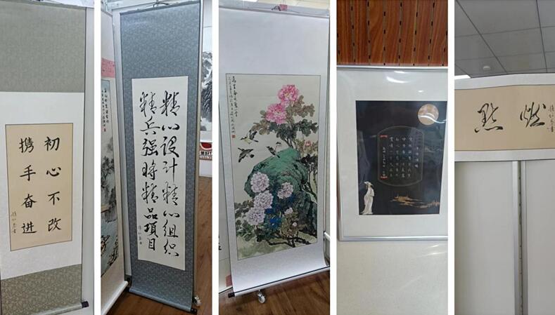 武燃设计院联合聚才社区开展“喜迎二十大，清风润万家”廉政宣传主题书画展活动