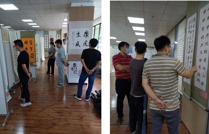 武燃设计院联合聚才社区开展“喜迎二十大，清风润万家”廉政宣传主题书画展活动