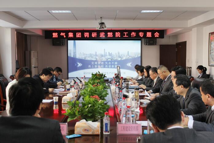 市城投集团公司党委委员、副总经理、市燃气集团公司党委书记、董事长黄峰赴武燃设计院调研